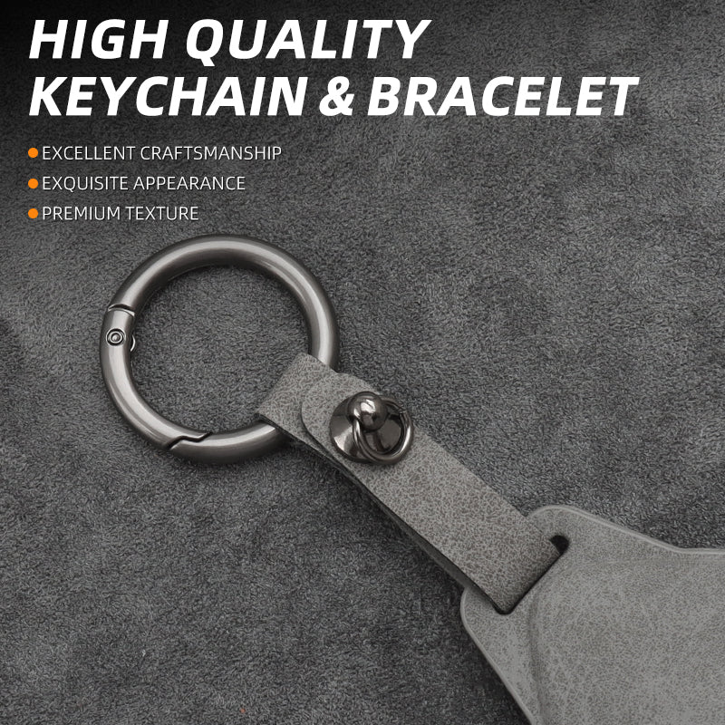 Deepal S07 Suede Leather Car Remote Key FOB Cover Case Shell Keychain Deepal S07 Suede Leather Car Remote Key FOB Cover Case Shell Keychain