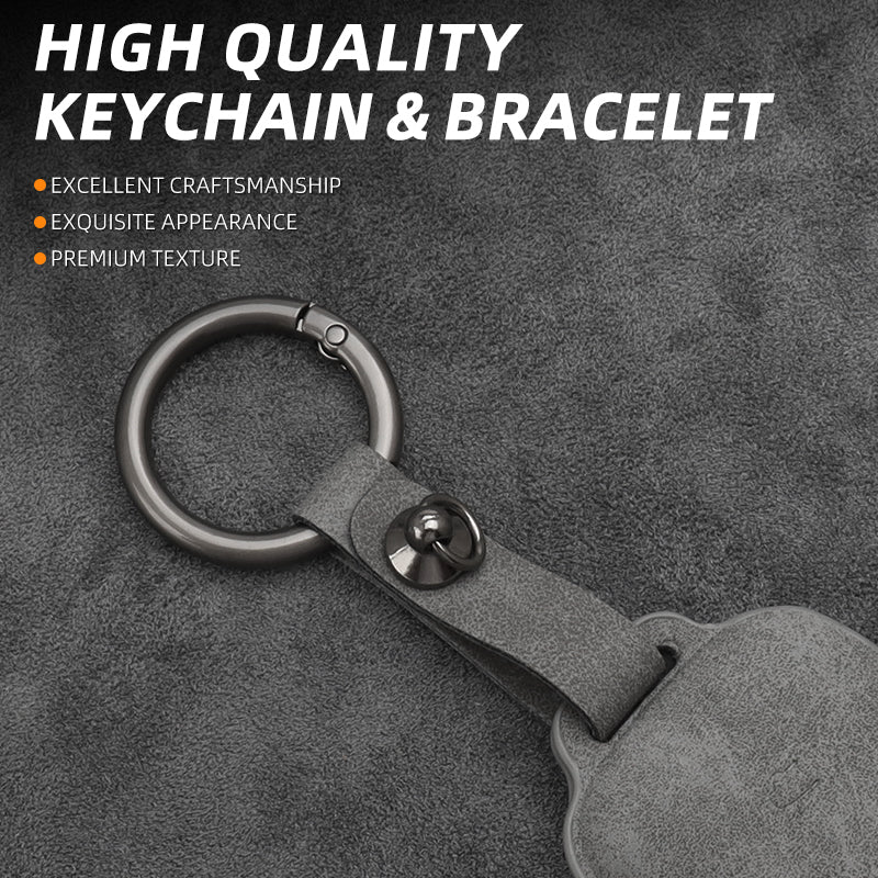 Geely EX5 Suede Leather Car Remote Key FOB Cover Case Shell Keychain Geely EX5 Suede Leather Car Remote Key FOB Cover Case Shell Keychain