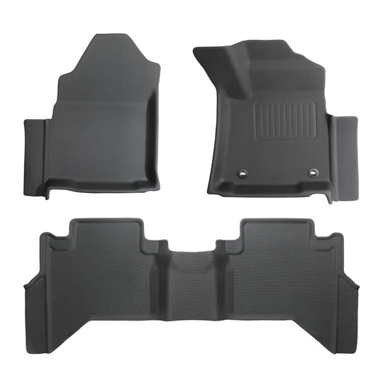 Toyota Hilux Dual Cab 2015 - 2025 3D Custom Fit XPE All-Weather Floor Mats