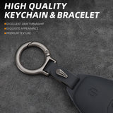 Leather Car Remote Key FOB Cover Case Shell Keychain for Leapmotor C10 Leather Car Remote Key FOB Cover Case Shell Keychain for Leapmotor C10