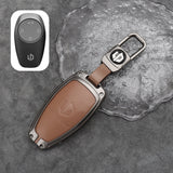 Leapmotor C10 Leather + Zinc Alloy Car Remote Key FOB Cover Case Shell Keychain Leapmotor C10 Leather + Zinc Alloy Car Remote Key FOB Cover Case Shell Keychain