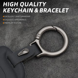 Leather Car Remote Key FOB Cover Case Shell Keychain for MG4 Leather Car Remote Key FOB Cover Case Shell Keychain for MG4