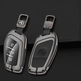 MG 4 Leather + Zinc Alloy Car Remote Key FOB Cover Case Shell Keychain MG 4 Leather + Zinc Alloy Car Remote Key FOB Cover Case Shell Keychain