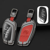 MG 4 Leather + Zinc Alloy Car Remote Key FOB Cover Case Shell Keychain MG 4 Leather + Zinc Alloy Car Remote Key FOB Cover Case Shell Keychain
