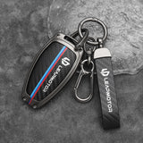 Leapmotor C10 Zinc Alloy + Carbon Fibre Pattern Leather Car Remote Key FOB Cover Case Shell Keychain Leapmotor C10 Zinc Alloy + Carbon Fibre Pattern Leather Car Remote Key FOB Cover Case Shell Keychain