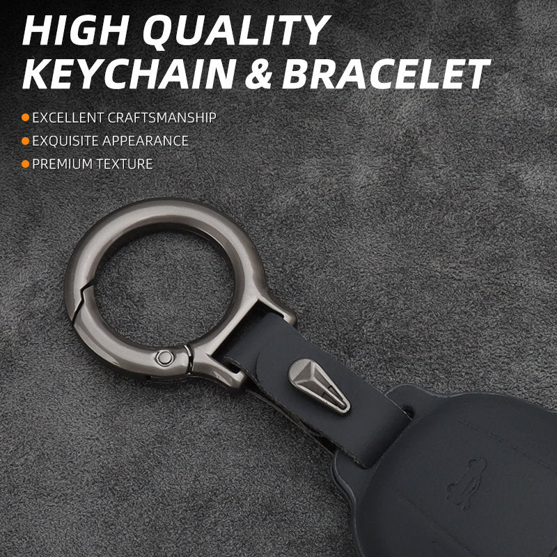Leather Car Remote Key FOB Cover Case Shell Keychain for Tesla Model 3 Y Leather Car Remote Key FOB Cover Case Shell Keychain for Tesla Model 3 Y