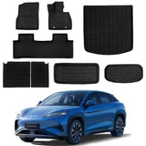 BYD Sealion 7 3D Custom Fit XPE All-Weather Floor Mats Boot Liner Trunk Mats Back Seat Protector