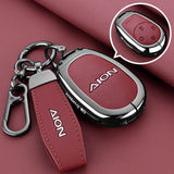 GAC Aion Key Fob Cover Case — Zinc Alloy + Leather Shell Keychain