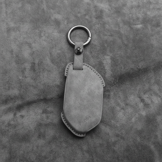 Kia key fob cover case — suede PU leather shell