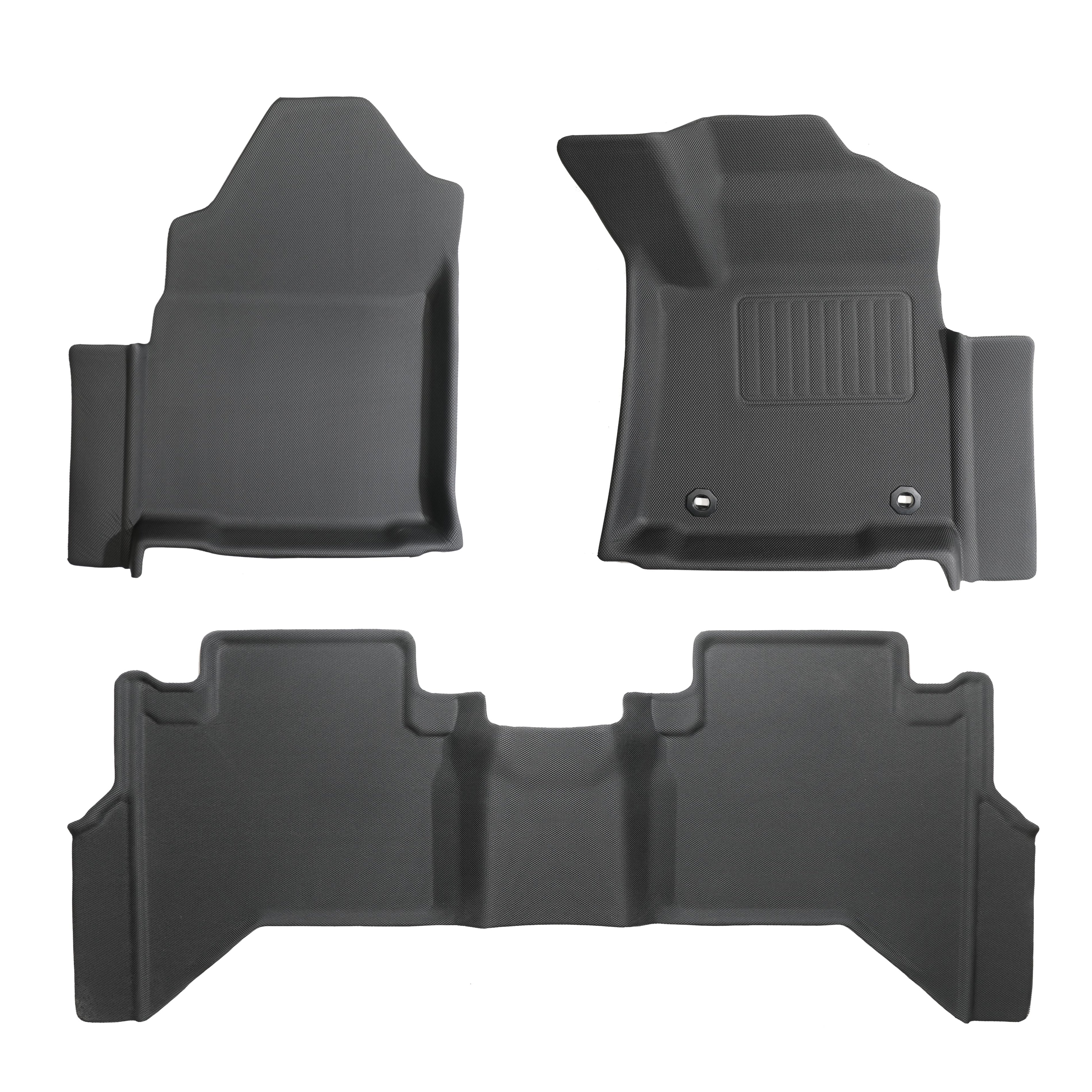 Premium 3D Custom-Fit XPE Floor Mats for Toyota Hilux Dual Cab 2015 - 2025