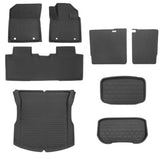 Tesla Model 3 Highland 3D Custom Fit XPE All-Weather Floor Mats Boot Liner Trunk Mats Back Seat Protector