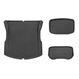 Tesla Model 3 Highland 3D Custom Fit XPE All-Weather Floor Mats Boot Liner Trunk Mats Back Seat Protector