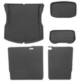 Tesla Model 3 Highland 3D Custom Fit XPE All-Weather Floor Mats Boot Liner Trunk Mats Back Seat Protector