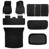 Tesla Model Y Juniper 3D Custom Fit XPE All-Weather Floor Mats Boot Liner Trunk Mats Back Seat Protector