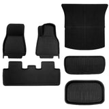 Tesla Model Y Juniper 3D Custom Fit XPE All-Weather Floor Mats Boot Liner Trunk Mats Back Seat Protector