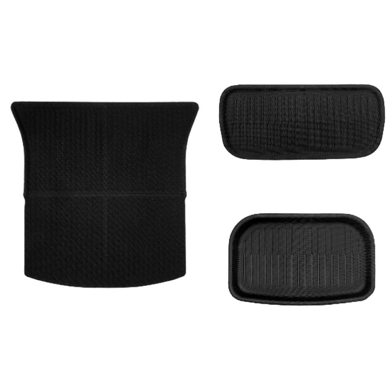 Tesla Model Y Juniper 3D Custom Fit XPE All-Weather Floor Mats Boot Liner Trunk Mats Back Seat Protector