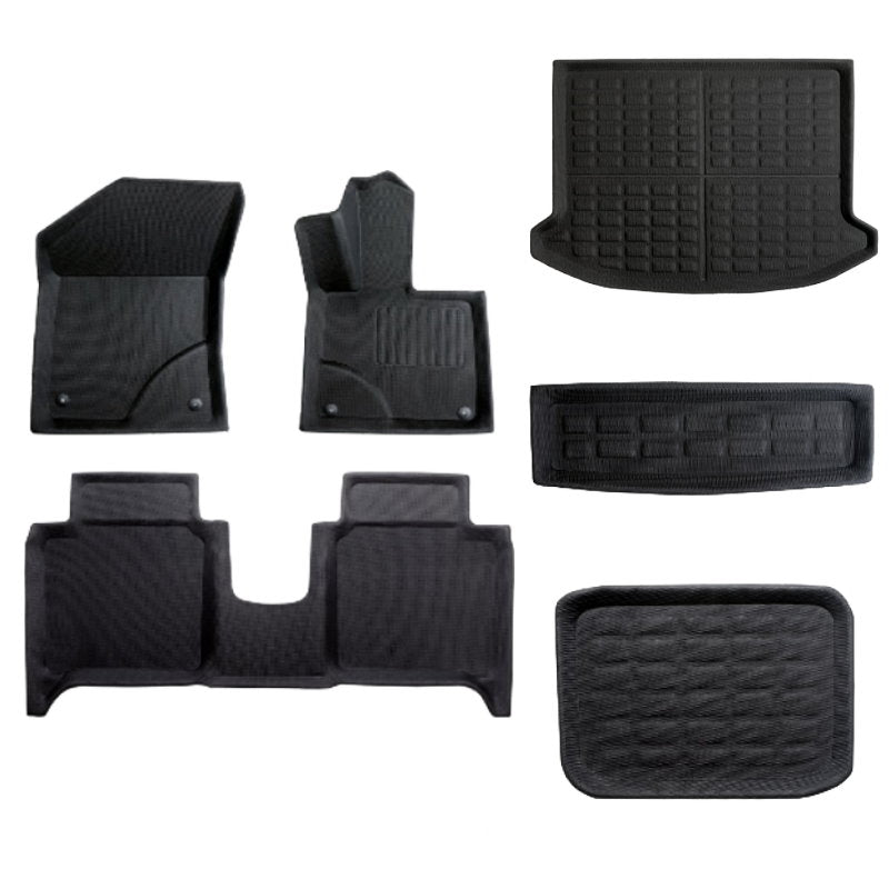Zeekr X 3D Custom Fit XPE All-Weather Floor Mats Boot Liner Trunk Mats Back Seat Protector