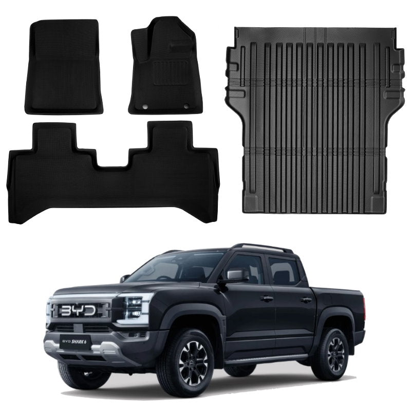BYD Shark 6 3D Custom Fit XPE All-Weather Floor Mats Boot Liner
