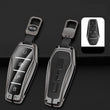Leather + Zinc Alloy Car Remote Key FOB Cover Case Shell Keychain for BYD