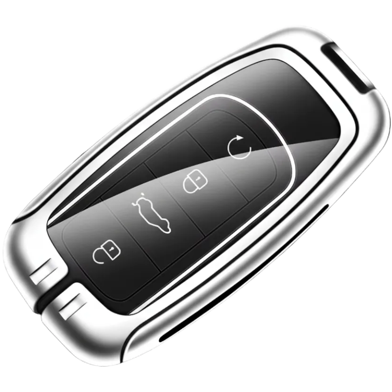 Chery Key Fob Cover Case — Zinc Alloy + Leather Shell Keychain