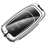 Chery Key Fob Cover Case — Zinc Alloy + Leather Shell Keychain