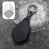 Leather Car Remote Key FOB Cover Case Shell Keychain for Deepal S07