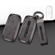 Zinc Alloy + Leather Car Remote Key FOB Cover Case Shell Keychain for Geely EX5
