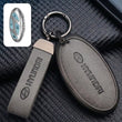 Hyundai Key Fob Cover Case — Zinc Alloy + Leather Shell Keychain
