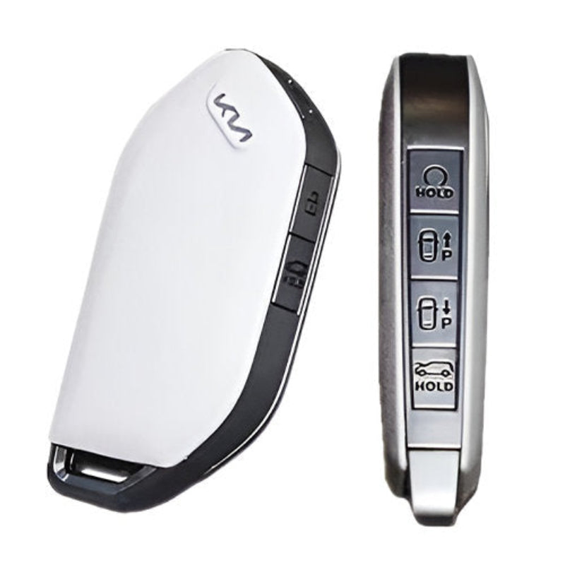 Kia Key Fob Cover Case — Zinc Alloy + Leather Shell Keychain