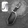 Kia EV5 Leather + Zinc Alloy Car Remote Key FOB Cover Case Shell Keychain