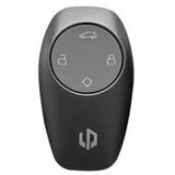Leapmotor C10 Key Fob Cover Case — Zinc Alloy + Leather Shell Keychain (Blue)