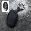 Leather Car Remote Key FOB Cover Case Shell Keychain for MG4