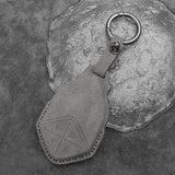 Deepal S07 Suede Leather Car Remote Key FOB Cover Case Shell Keychain