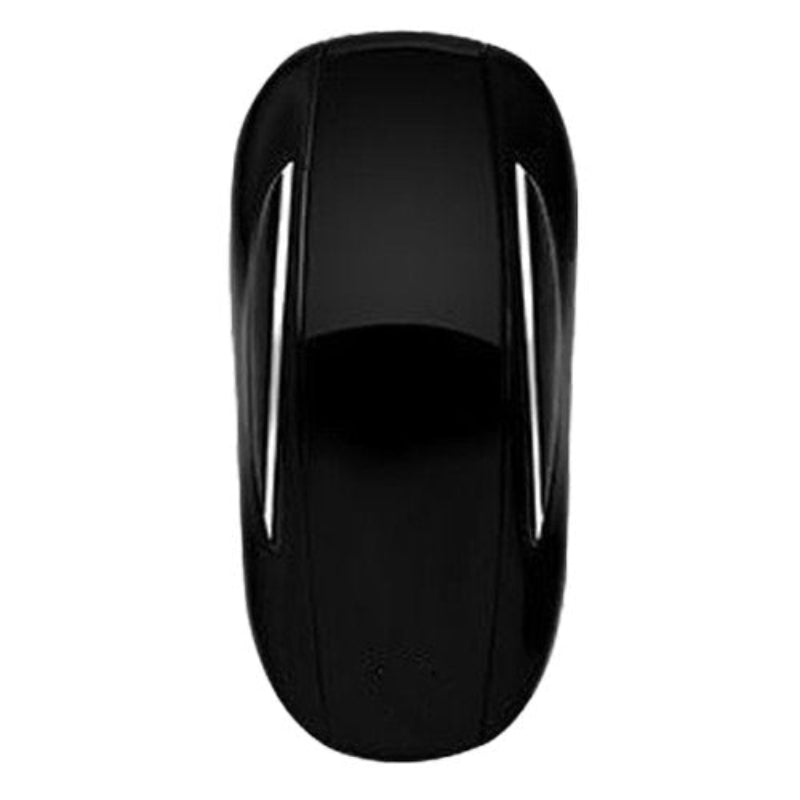 Tesla Model 3/Y Key Fob Cover Case — Zinc Alloy + Leather Shell Keychain (Grey)