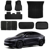 Tesla Model Y Juniper 3D Custom Fit XPE All-Weather Floor Mats Boot Liner Trunk Mats Back Seat Protector
