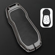 Xpeng G6 Leather + Zinc Alloy Car Remote Key FOB Cover Case Shell Keychain