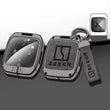 Zinc Alloy + Leather Car Remote Key FOB Cover Case Shell Keychain for Zeekr X